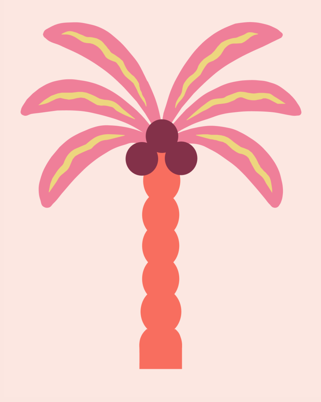 Palmtree - Coral