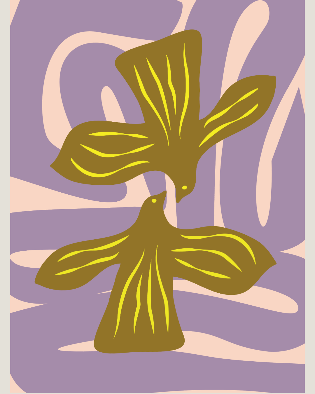 Lovebirds- Mossy/Lilac