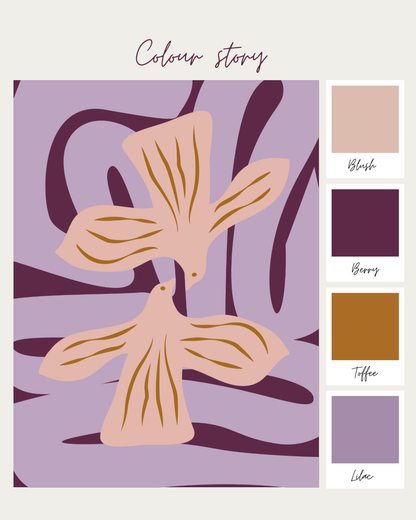 Lovebirds- Blush/ Toffee