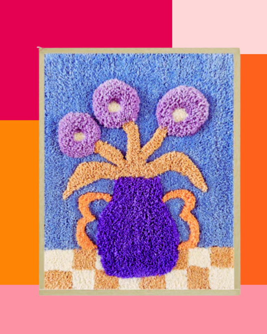 Purple vase 40x50cm