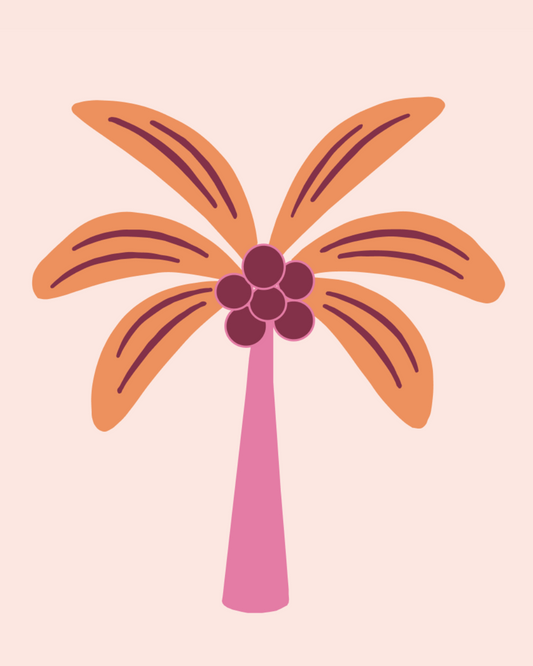 Paradise Palm - Coral