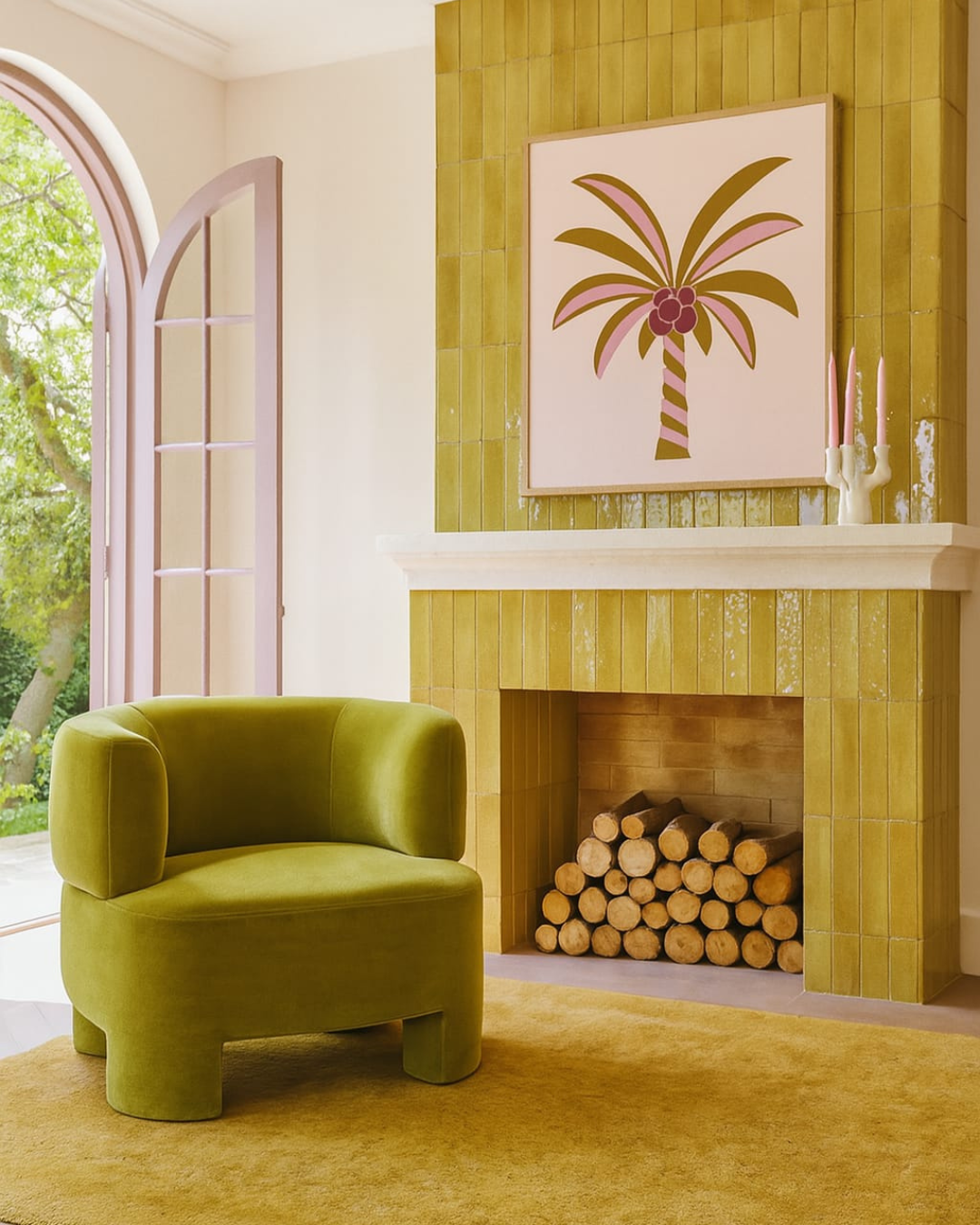 Sunny Palms - Pink